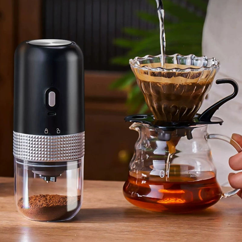 Electric Ceramic Coffee Grinder USB Charging Portable Outdoor Coffee Grinder