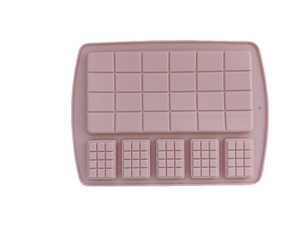 Two sizes of waffle silicone chocolate mold